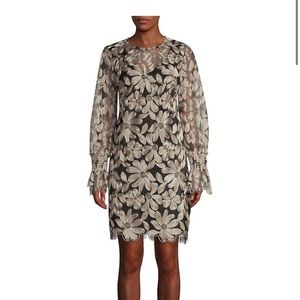 Trina Turk Wine Country Vinology Embroidery Sheath Dress
